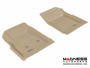 Chevrolet/ GMC Colorado/ Canyon Crew Cab Floor Mats (Set of 2) - Front - Tan by 3D MAXpider (2015-)